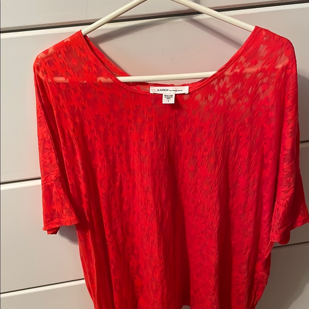Red/Orange Women's Top